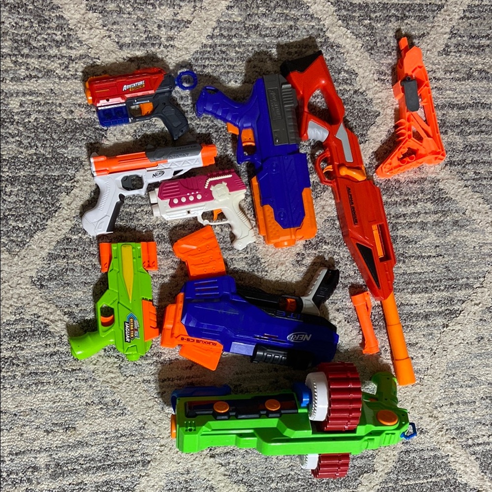 Nerf Orange and Blue Playset